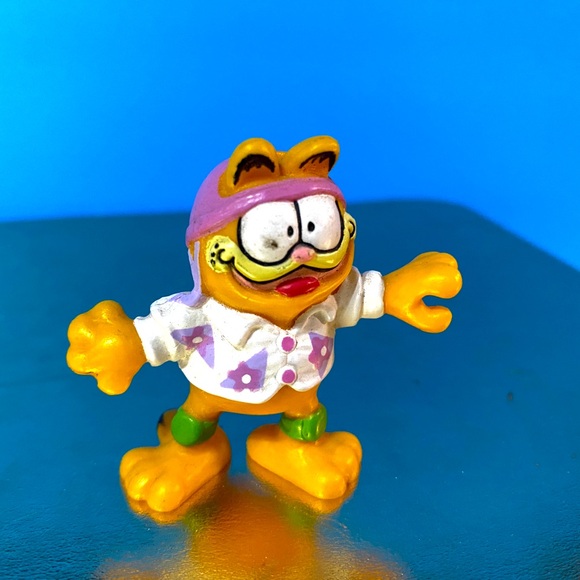GARFIELD THE CAT VTG 1981 COMIC STRIP CHARACTER COLLECTIBLE PVC TOY 2” - Picture 3 of 9